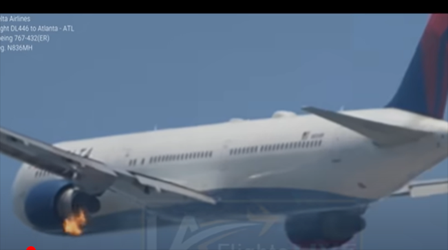 Mesin Boeing Delta Airlines Terbakar Saat Lepas Landas di Los Angeles